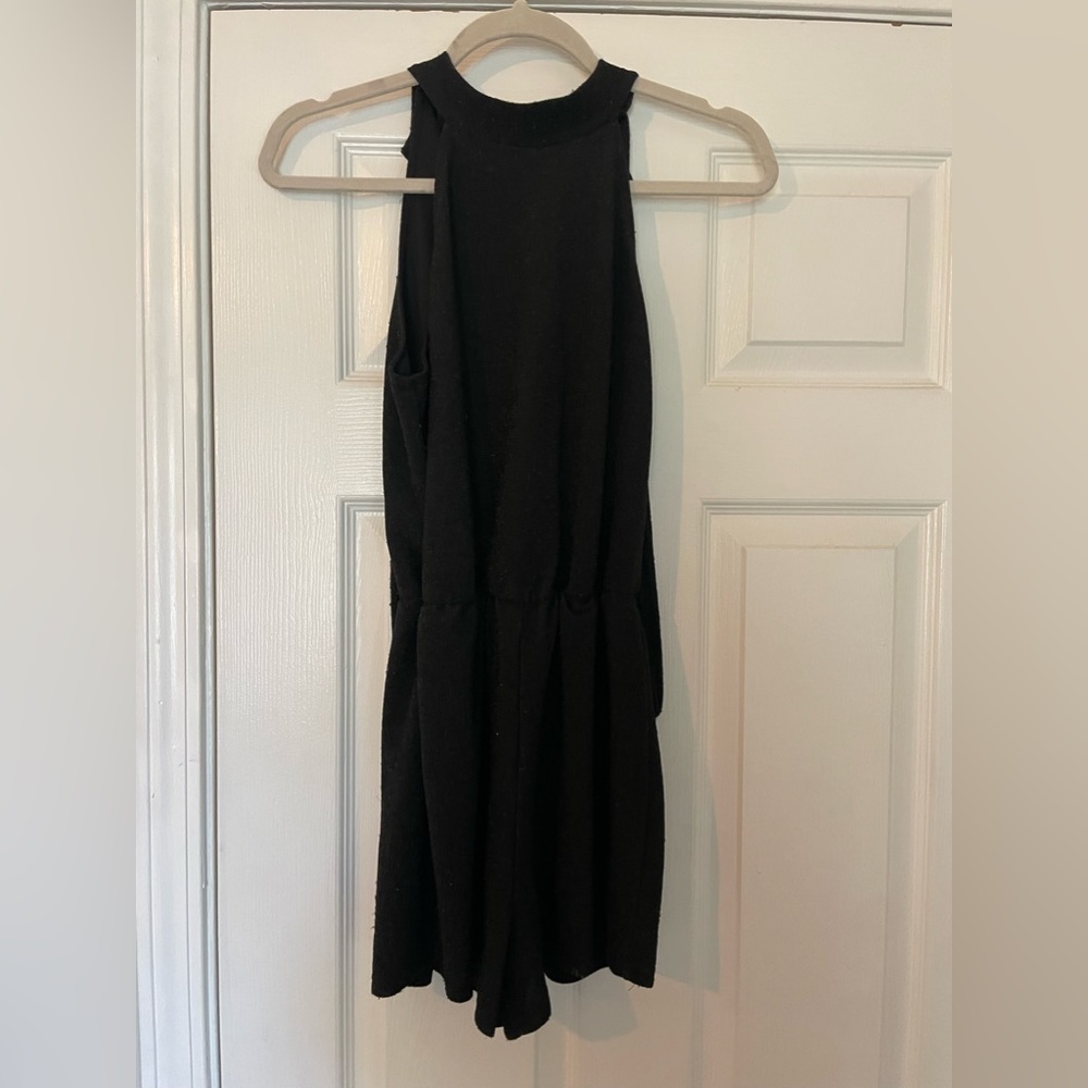Black sparkle romper